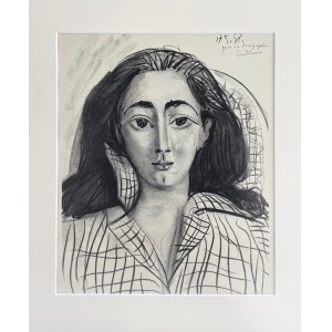 Pablo Picasso (1881-1973), Portrét Jacqueline Roqueové, 1964