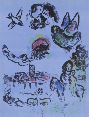 Marc Chagall (1887 - 1985), Nocturne a Vence, 1963