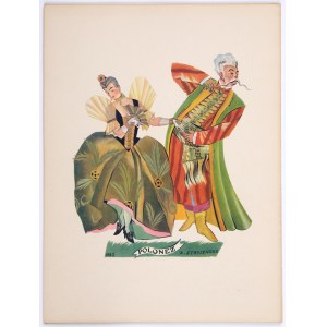 Zofia Stryjeńska (1891- 1976), Polonaise. 1929 [portfolio Polish Dances].