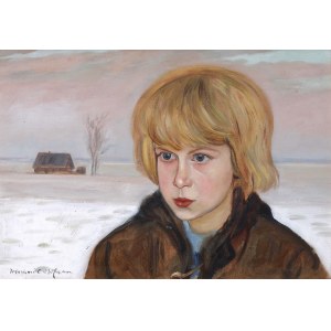 Wlastimil Hofman (1881 - 1970), Porträt eines Mädchens