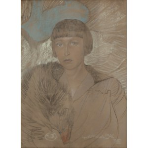 Stanisław Ignacy Witkiewicz (1885-1939), Portret Janiny Montwiłł-Domaszewiczowej. VIII 1926 r.