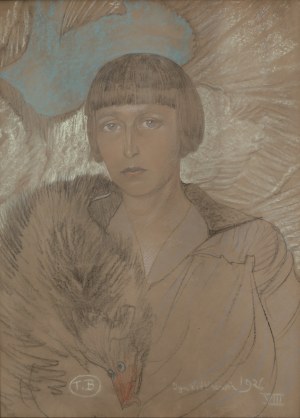 Stanisław Ignacy Witkiewicz (1885-1939), Portret Janiny Montwiłł-Domaszewiczowej. VIII 1926 r.