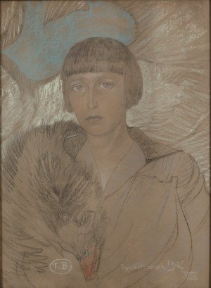Stanisław Ignacy Witkiewicz (1885-1939), Portret Janiny Montwiłł-Domaszewiczowej. VIII 1926 r.