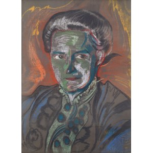 Stanislaw Ignacy Witkiewicz (1885-1939), Portrait of Maria née Pietrzkiewicz Witkiewicz. August 25, 1918.