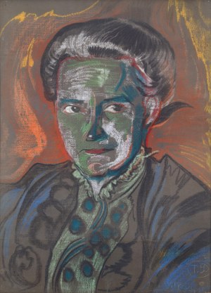 Stanisław Ignacy Witkiewicz (1885-1939), Portret Marii z Pietrzkiewiczów Witkiewiczowej. 25 VIII 1918 r.