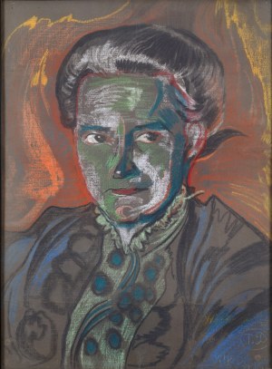 Stanisław Ignacy Witkiewicz (1885-1939), Portret Marii z Pietrzkiewiczów Witkiewiczowej. 25 VIII 1918 r.
