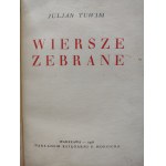 TUWIM Julian - WIERSZE ZEBRANE Wyd. 1928 Oprawa RADZISZEWSKI PIEKNY STAN KSIĄŻKI