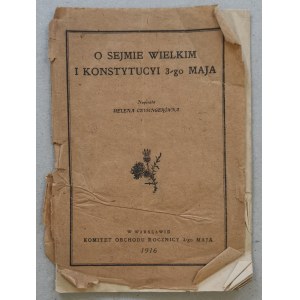 Ceysingerówna Helena, Über den Großen Sejm und die Verfassung vom 3. Mai 1916.