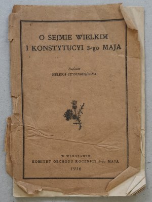 Ceysingerine Helena, On the Great Sejm and the Constitution of the 3rd of May, 1916.