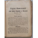 Eligiusz Niewiadomski před soudem - proces [Bialystok, 1923].