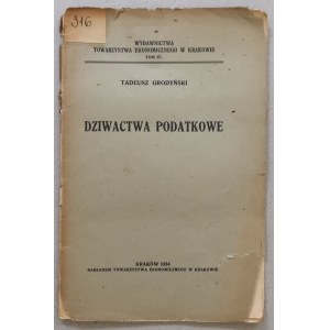 Grodyński Tadeusz, Daňové zvláštnosti, 1934 [v Európe].