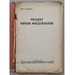 Jaglarz Jerzy - Projekt prawa małżeńskiego, 1934 r.