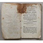 [Konstytucja 3 Maja] Ustawa Rządowa 3 V 1791, druk. M. Grölla