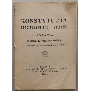 Ústava Polské republiky ze dne 17. března 1921, po novele z roku 1926.