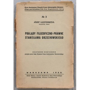 Lichtensztul/Lichten Józef - Ansichten von ...S. Orzechowski [UW-Dissertation].