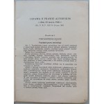 Urheberrechtsgesetz 1926, [veröffentlicht von Czytelnik, 1945].