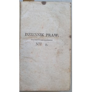 Dziennik Praw [Księstwa Warszawskiego] 1807 - 1809 nr 1-12, Konstytucja K.W.