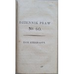 Zbierka zákonov [Poľského kráľovstva] T.16 (1835) č. 58-60.