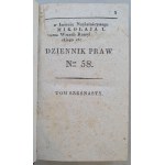 Sbírka zákonů [Polského království] T.16 (1835) č. 58-60.