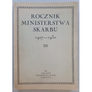 Jahrbuch des Schatzamtes 1927-1930, [Band III [Veröffentlicht 1931].