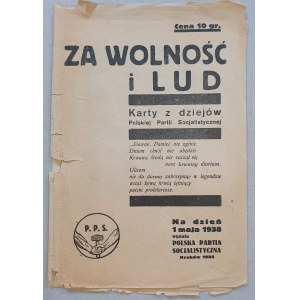 Za wolność i lud. Karty z dziejów PPS, 1938, [Jednodniówka]