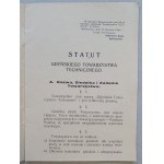 Statuten der Technischen Gesellschaft von Gdynia, 1928.