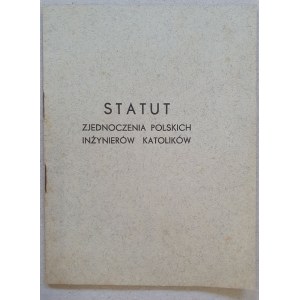 Statute of the Union of Polish Catholic Engineers. 1935 r.