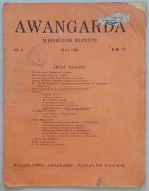 Avant-garde, Monthly Magazine of Youth r. 1928 no. 3, May.