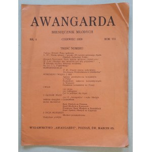 Awangarda, Miesięcznik Młodych r. 1928 nr 4, Czerwiec