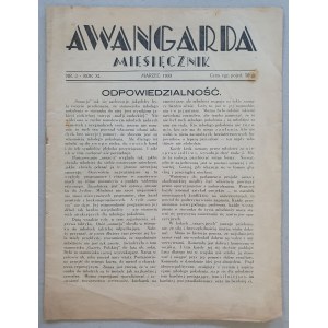 Avantgarda, měsíčník, 1933 č. 3, březen