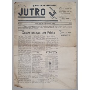 Jutro [dwutygodnik], Poznań, R.I,1934 nr 2a [Młodzież Wszechpolska, ONR]