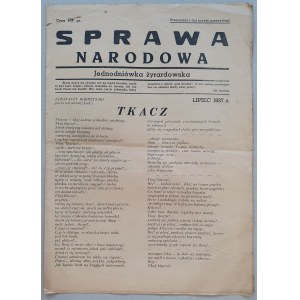 Národní záležitost, [III] Žyrardovské noviny, červenec 1937 [antisemitismus].