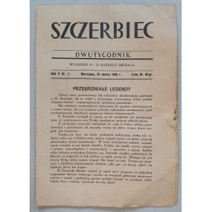 Szczerbiec, R.V. 1930 č. 7, 25. marca [Boj o židovské mŕtvoly].