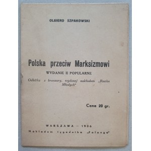 Szpakowski Olgierd, Polska przeciw marksizmowi, 1936