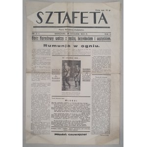 Sztafeta, R.II- 1934 nr 2(8) z 28 stycznia [ONR, antysemityzm]
