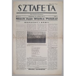 Sztafeta, R.II- 1934 nr 6(12) z 25 lutego [ONR, antysemityzm]