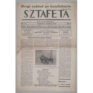 Sztafeta, R.II- 1934 nr 9(15) z 18 marca [ONR, antysemityzm]