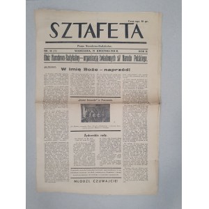 Štafeta, R.II- 1934 č. 14(20) z 22. apríla, vyhlásenie ONR [antisemitizmus].