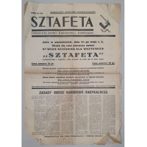 Štafeta, bezplatný mimoriadny dodatok [emisný prospekt 13.05.1934, ONR].