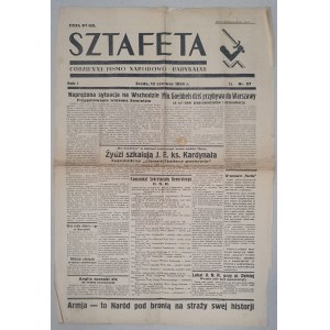 Sztafeta, R.I - 1934 nr 57 , 13 czerwca [ONR, antysemityzm]