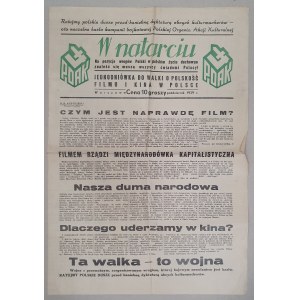 [POAK] V útoku, Jednorázový pamflet k boji za polskost filmu a kina, [X 1938][antisemitismus].
