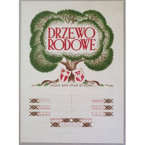 Drzewo Rodowe, Druk. św. Wojciecha, Poznań, [1936r.?]