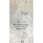 Anglicko - WALKER&amp;HALL - strieborný pohár Ag 925, hmotnosť 156 g.