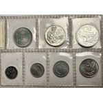 Poľské hliníkové mince - sada od 1 groša po 5 zlotých (1949-1974)