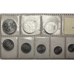 Polnische Aluminiummünzen - Satz von 1 Groschen bis 5 Zloty (1949-1974)
