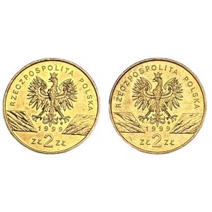2 gold 1999 Wolf (2 pieces)