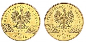 2 złote 1999 Wilk (2 sztuki)