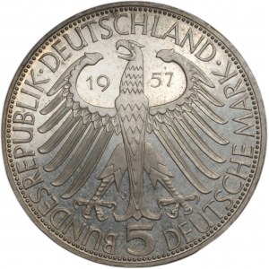 NĚMECKO - 5 značek 1957 (J) Joseph von Eichendorff
