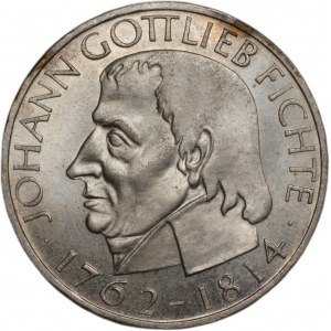 GERMANY - 5 marks 1964 (J) Johann Gottlieb Fichte