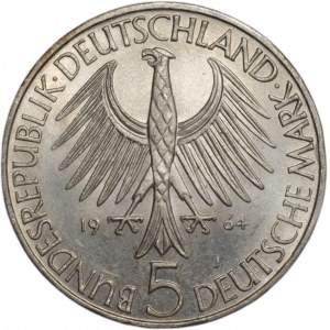 GERMANY - 5 marks 1964 (J) Johann Gottlieb Fichte